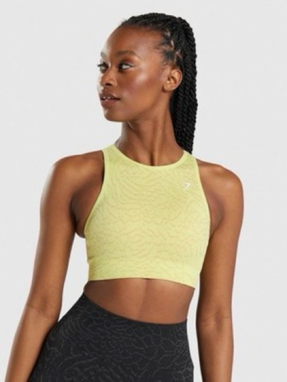 EUC Women’s Gymshark Adapt Animal Iguana Seamless Sports Bra Size Small